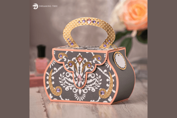 Delightful Damask Bag SVG: A 3D SVG for Life Events