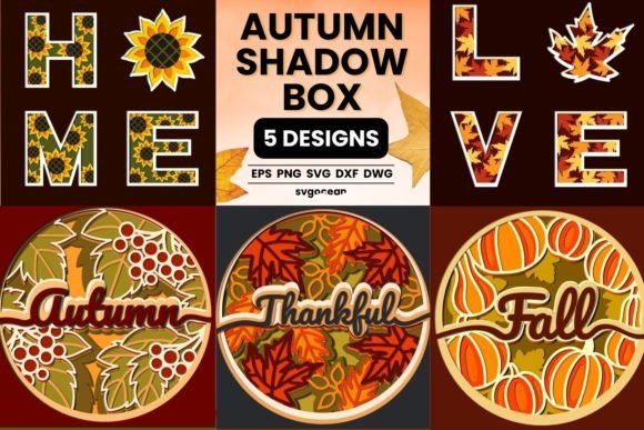 Fall Shadow Box Svg Bundle
