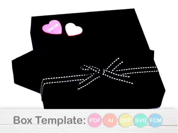 Gift Square Box Template 3D SVG Shapes