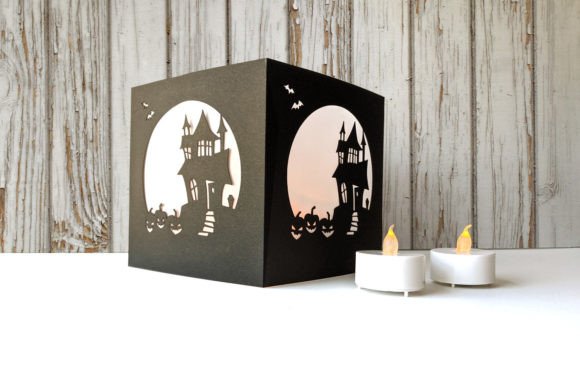 Haunted House Halloween Luminary SVG