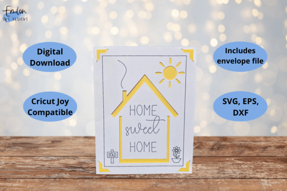 Home Sweet Home Insert Card SVG