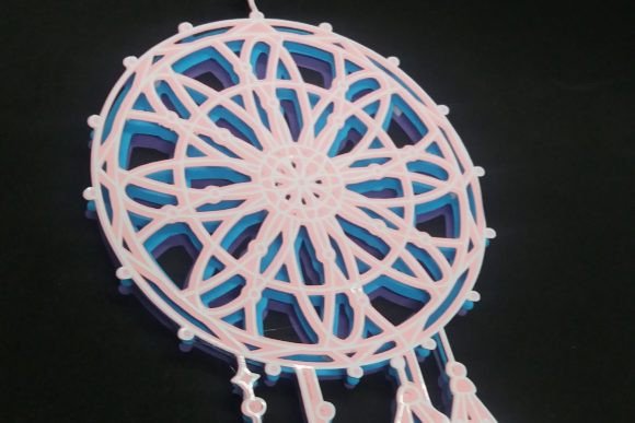 Layered Dreamcatcher 3D SVG Home Décor
