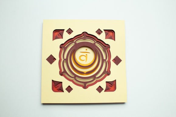 Sacrum Chakra Mandala: 3D SVG for Lifestyle And Hobbies