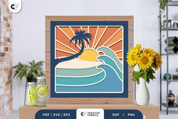 Summer 3D SVG: Retro Palm Tree Beach Review