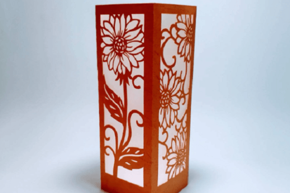 Sunflower Lantern 3D SVG for Centerpieces