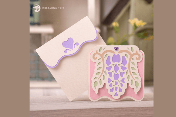 Wisteria Card SVG: 3D SVG for Mother S Day